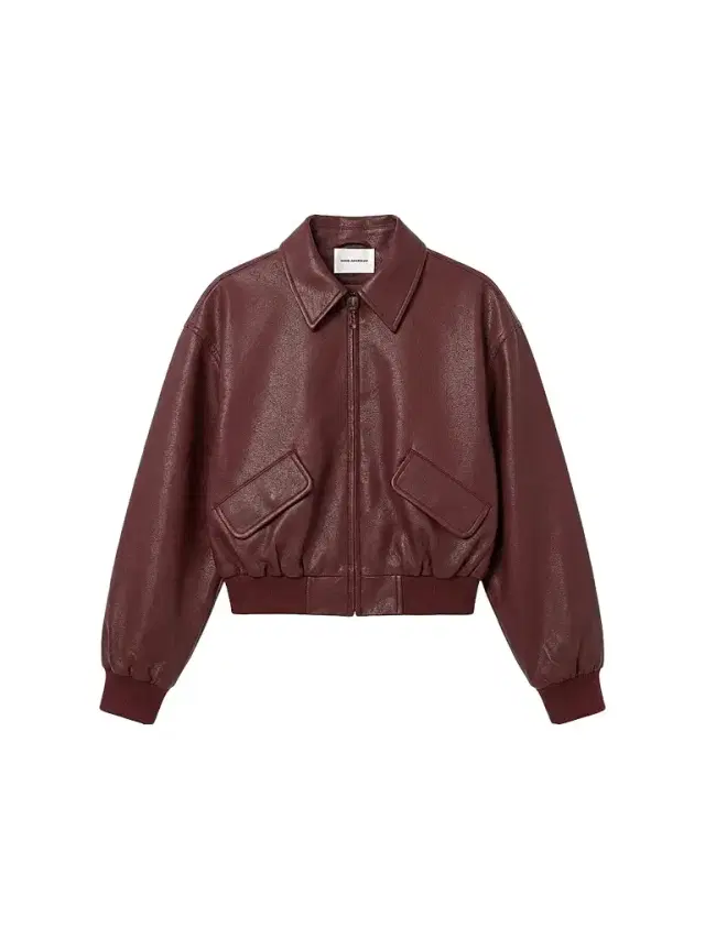 Good American Women's The Better Than Leather Cropped Bomber Jacket - Berry Noir
