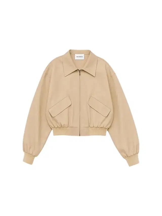 Good American Women's The Twill Cropped Bomber Jacket - Dune Mist