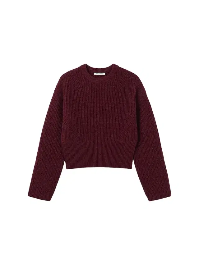 Good American Women's The Chunky Knit Sweater - Berry Noir