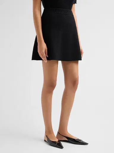 Lisa Yang Women's Clare Cashmere A-Line Miniskirt | Thumbnail 4