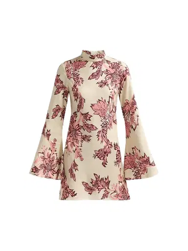 Hemant & Nandita Women's Printed Bias-Cut Mini Dress | Thumbnail 1 Hemant & Nandita Women's Printed Bias-Cut Mini Dress | Thumbnail 1
