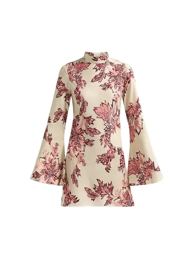 Hemant & Nandita Women's Printed Bias-Cut Mini Dress