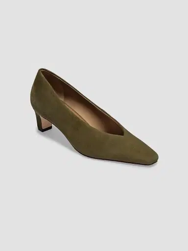 Bernardo Women's Chiara Kitten Heel Pumps - Dark Olive | Thumbnail 2