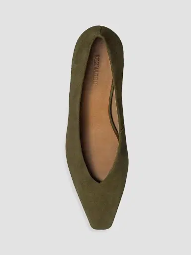 Bernardo Women's Chiara Kitten Heel Pumps - Dark Olive | Thumbnail 3