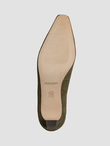 Bernardo Women's Chiara Kitten Heel Pumps - Dark Olive | Thumbnail 4