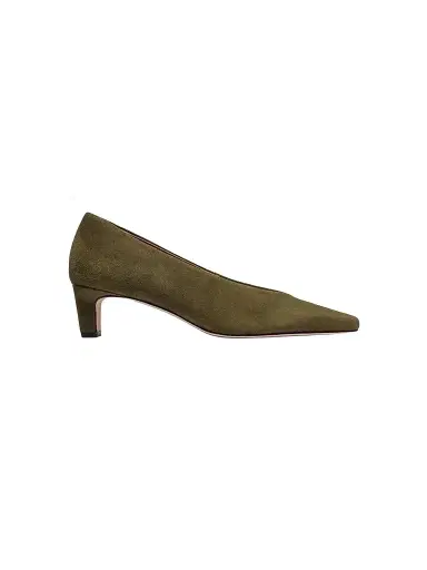 Bernardo Women's Chiara Kitten Heel Pumps - Dark Olive | Thumbnail 1