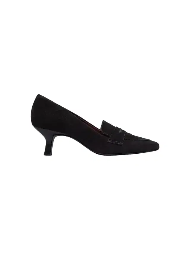 Bernardo Women's Safi Loafer Kitten Heel Pumps - Black
