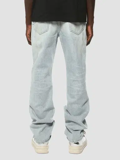 Purple Brand Men's Mechanic Dirty Cotton Straight-Leg Jeans - Light Indigo | Thumbnail 2