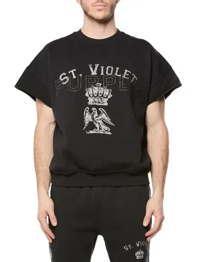 Purple Brand Men's Slub Cut-Off Cotton Muscle T-Shirt - Black - Size XXL