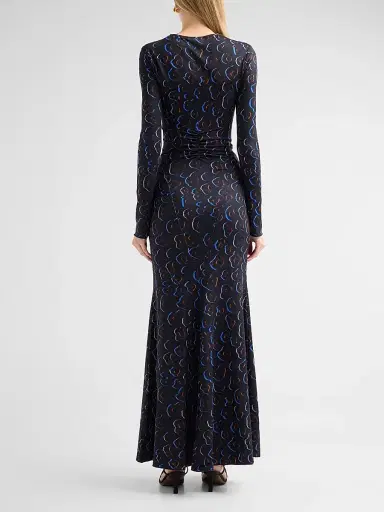 EYWASOULS MALIBU Women's Annie Printed Long-Sleeve Maxi Dress | Thumbnail 3 EYWASOULS MALIBU Women's Annie Printed Long-Sleeve Maxi Dress | Thumbnail 3