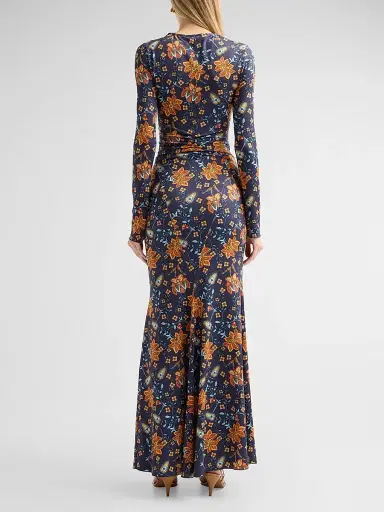 EYWASOULS MALIBU Women's Annie Floral Long-Sleeve Maxi Dress | Thumbnail 3 EYWASOULS MALIBU Women's Annie Floral Long-Sleeve Maxi Dress | Thumbnail 3