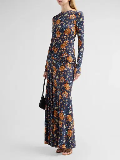 EYWASOULS MALIBU Women's Annie Floral Long-Sleeve Maxi Dress | Thumbnail 4 EYWASOULS MALIBU Women's Annie Floral Long-Sleeve Maxi Dress | Thumbnail 4