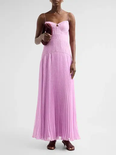 AMUR Women's Saylor Pleated Gown - Pink Hyacinth | Thumbnail 2