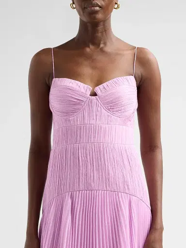 AMUR Women's Saylor Pleated Gown - Pink Hyacinth | Thumbnail 5