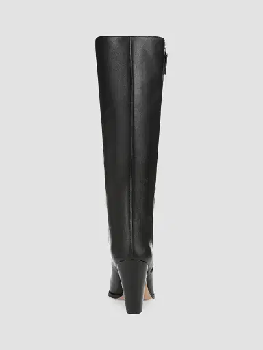 Veronica Beard Women's Levanne 90MM Leather Boots - Black | Thumbnail 3
