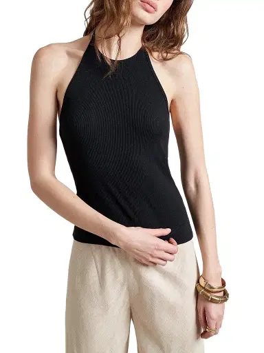 La Ligne Women's Halter Tank Top - Black | Thumbnail 1 La Ligne Women's Halter Tank Top - Black | Thumbnail 1