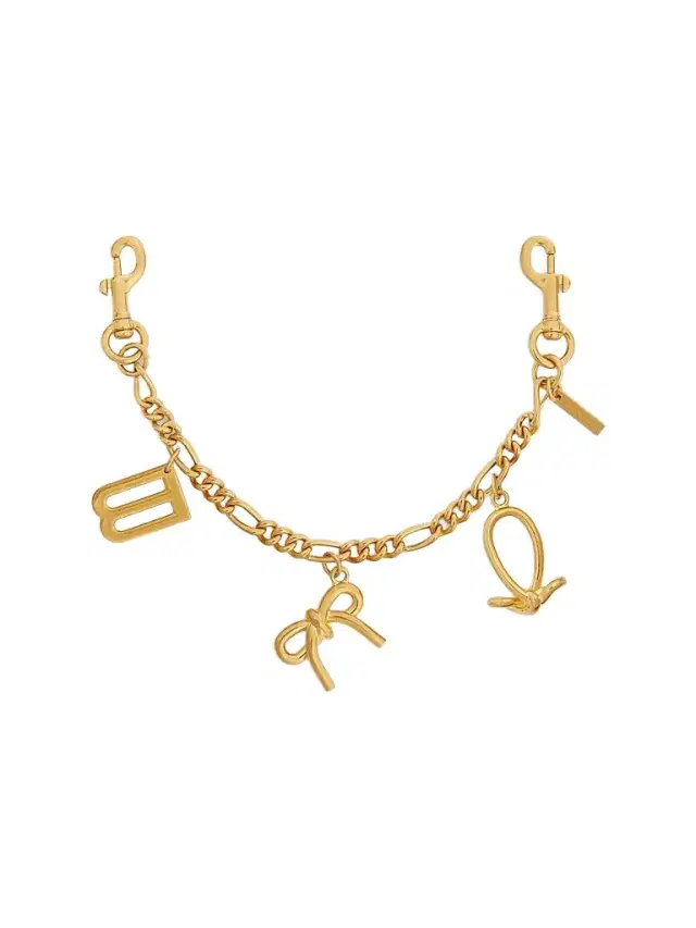Balenciaga Women's Keychain Chain with Charms - Gold