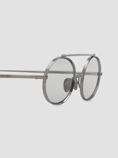 AHLEM Women's Turbigo 50MM Oval Sunglasses - Silver | Thumbnail 3