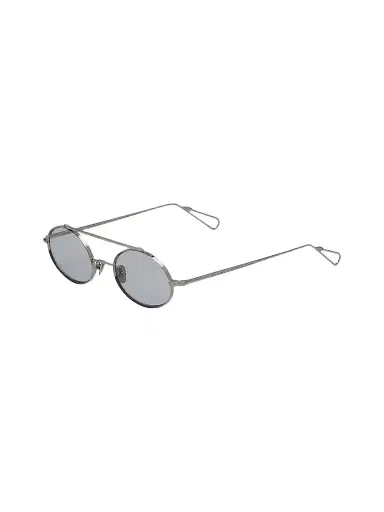 AHLEM Women's Turbigo 50MM Oval Sunglasses - Silver | Thumbnail 1