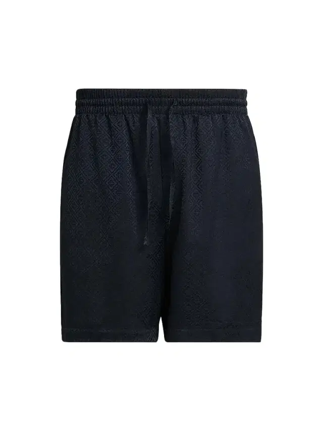 Men's Monogram Drawstring Shorts - Dark Navy