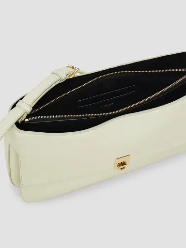 FERRAGAMO Women's Cara Leather Shoulder Bag - Mascarpone | Thumbnail 6