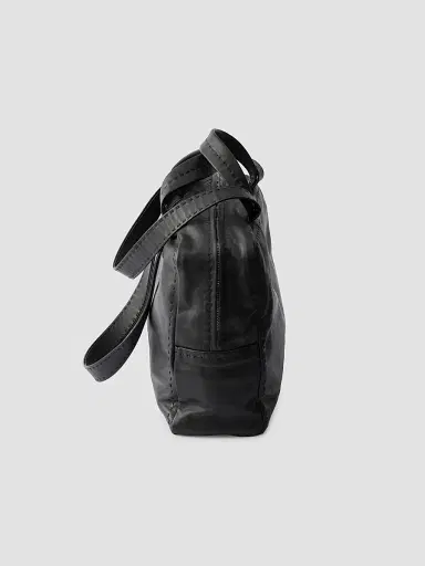 Prada Men's Nappa Leather Work Bag - Black | Thumbnail 6