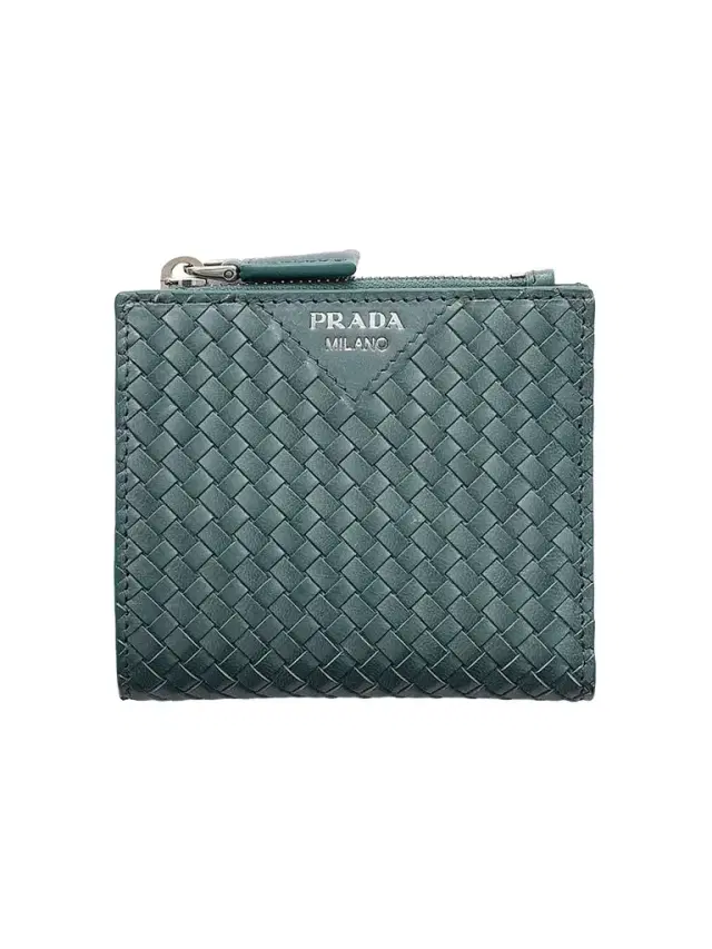 Prada Men's Leather Wallet - Light Blue