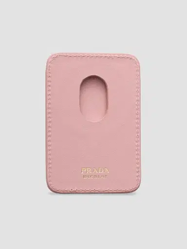 Prada Women's Saffiano Leather Card Holder - Pink | Thumbnail 2