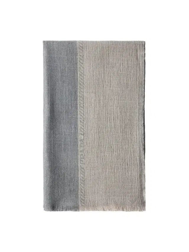Prada Men's Wool and Silk Stole - Grey