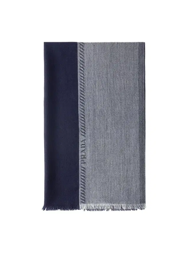 Prada Men's Wool and Silk Stole - Blue