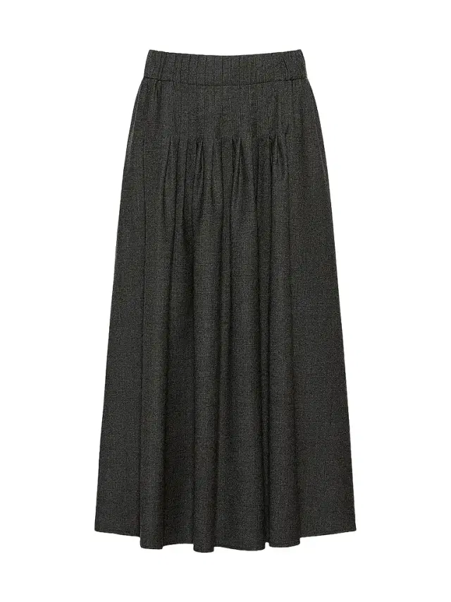Weekend Max Mara Women's Stretch Wool Flannel Skirt - Dark Grey
