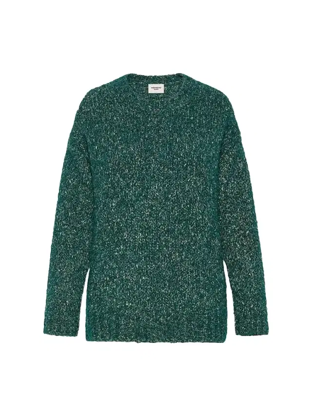 Weekend Max Mara Women's Tweed Alpaca Yarn Sweater - Dark Green