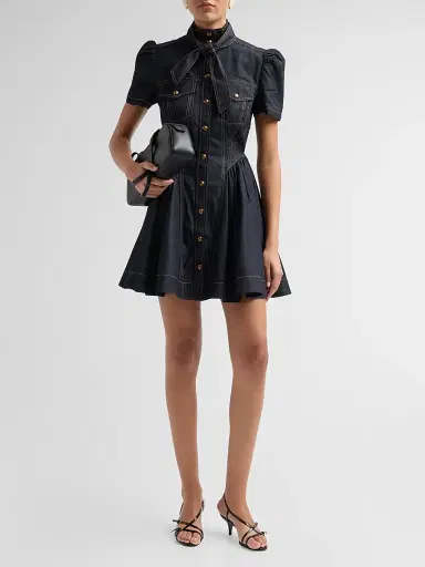 Zimmermann Women's Denim Corset Minidress | Thumbnail 2 Zimmermann Women's Denim Corset Minidress | Thumbnail 2