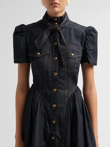 Zimmermann Women's Denim Corset Minidress | Thumbnail 5 Zimmermann Women's Denim Corset Minidress | Thumbnail 5