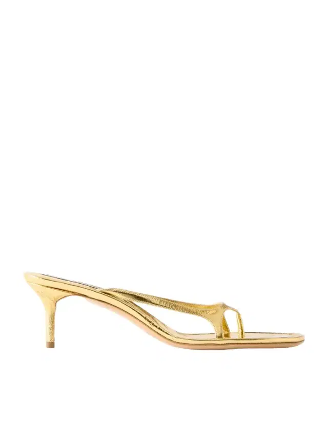 Acne Studios 60 metallic patent-leather sandals