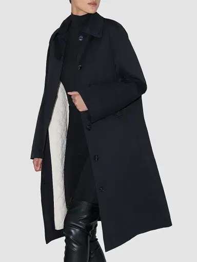 Soia & Kyo Women's Ulla Twill Car Coat - Black - Size Large | Thumbnail 6 Soia & Kyo Women's Ulla Twill Car Coat - Black - Size Large | Thumbnail 6