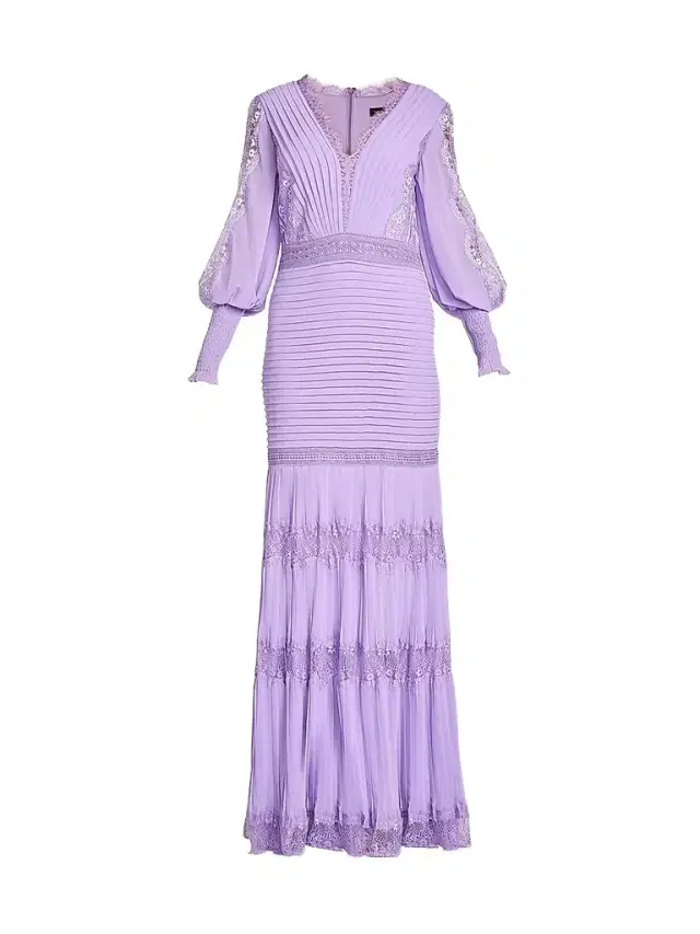 Tadashi Shoji Women's Nyssa Bishop Sleeve Gown - Purple Haze