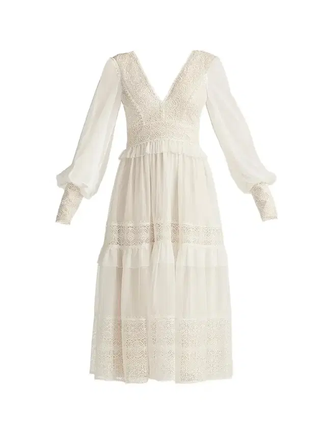 Tadashi Shoji Women's Loic Lace Panel Midi Dress - Petal