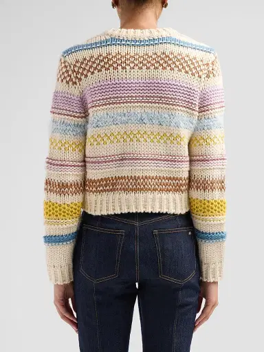 Cinq à Sept Women's Suki Denim Patchwork Cardigan - Multi Blue Haze | Thumbnail 3