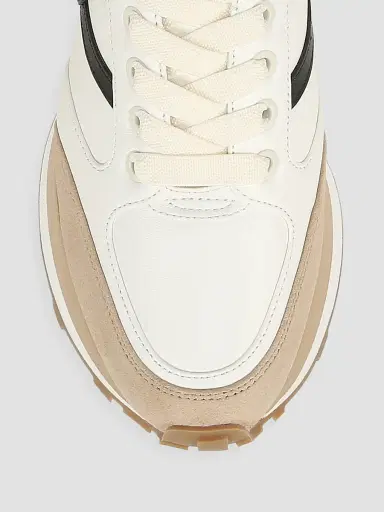 Veronica Beard Women's Valentina Oxford-Inspired Suede-Canvas Low-Top Sneakers | Thumbnail 4 Veronica Beard Women's Valentina Oxford-Inspired Suede-Canvas Low-Top Sneakers | Thumbnail 4