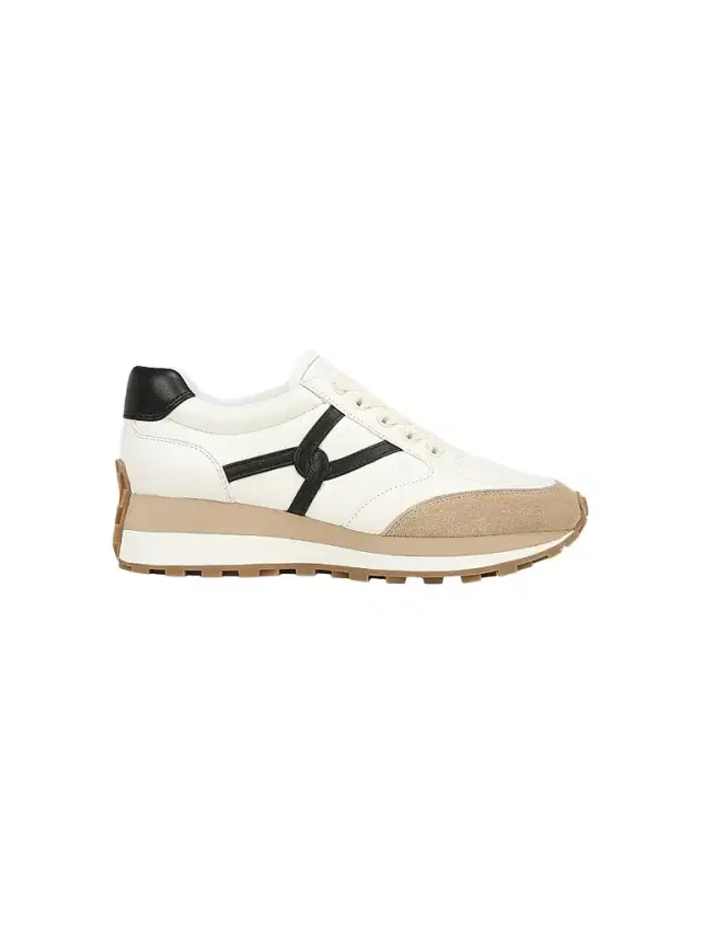 Veronica Beard Women's Valentina Oxford-Inspired Suede-Canvas Low-Top Sneakers - Coconut Black