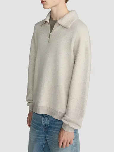 Frame Men's Relaxed Quarter-Zip Sweatshirt | Thumbnail 7