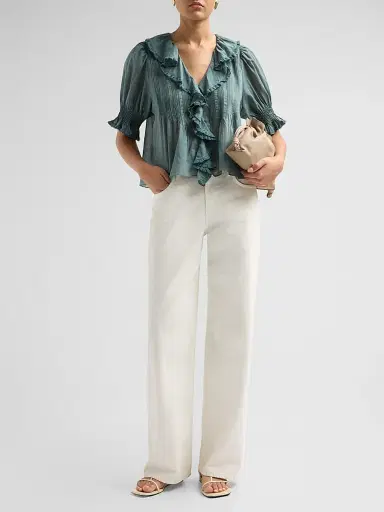 DÔEN Women's Henri Ruffled Top | Thumbnail 2 DÔEN Women's Henri Ruffled Top | Thumbnail 2