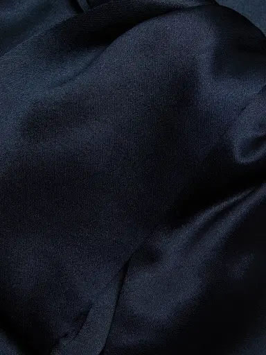 Saloni Women's Marilyn Silk Wrap-Style Gown - Midnight - Size 2 | Thumbnail 7