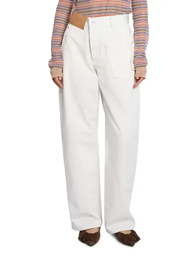 JW Anderson Women's Twisted Workwear Straight-Leg Jeans | Thumbnail 3