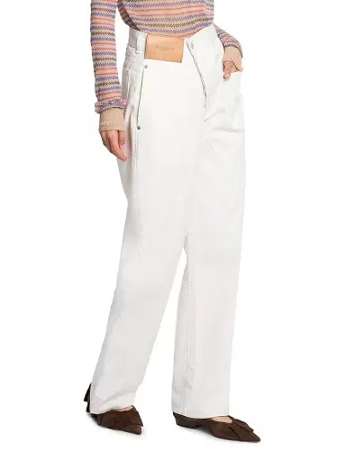 JW Anderson Women's Twisted Workwear Straight-Leg Jeans | Thumbnail 4