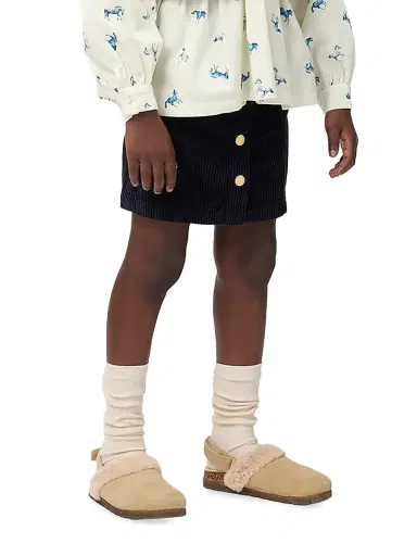 Molo Little Girl's & Girl's Bera Corduroy Skirt - Navy Blazer | Thumbnail 4