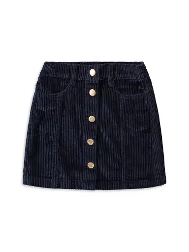 Molo Little Girl's & Girl's Bera Corduroy Skirt - Navy Blazer | Thumbnail 1