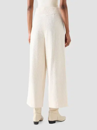 Akris punto Women's Federica Cotton Corduroy Crop Pants - Winter White | Thumbnail 3