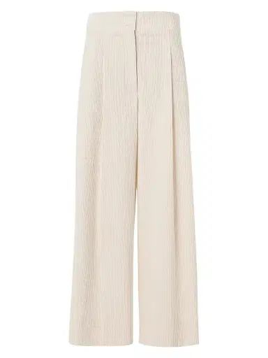 Akris punto Women's Federica Cotton Corduroy Crop Pants - Winter White | Thumbnail 1